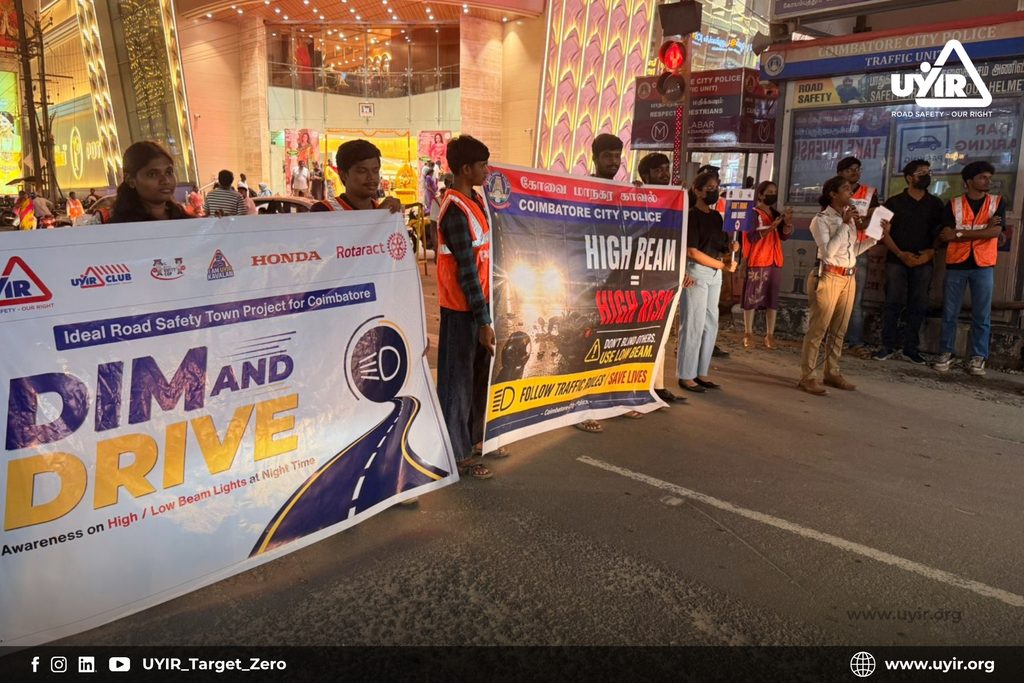 UYIR High Beam Awareness Campaign Coimbatore
