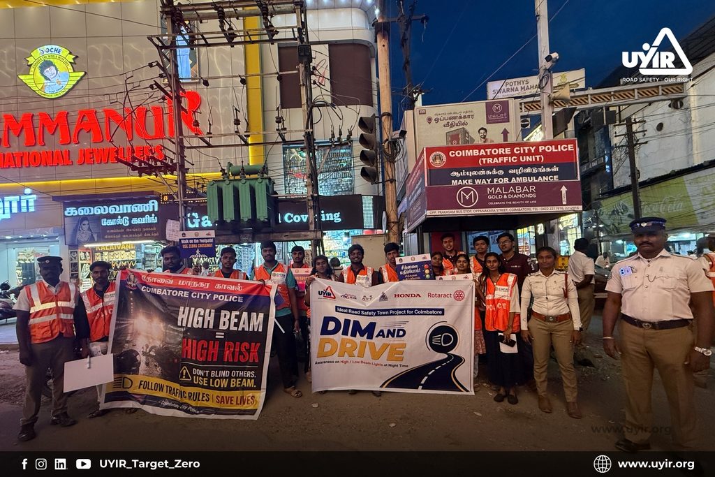 UYIR High Beam Awareness Campaign Coimbatore