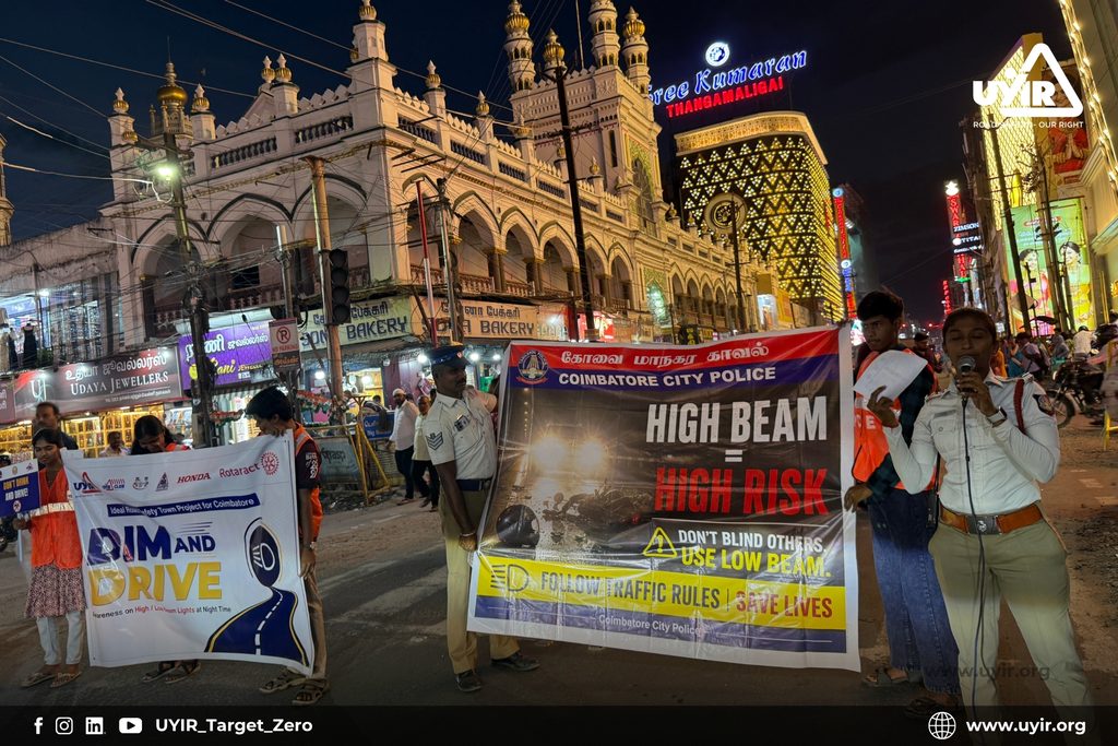 UYIR High Beam Awareness Campaign Coimbatore